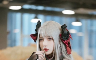 cos：二次元大赏碧蓝航线U410寒梅映春cos正片@空鸢子