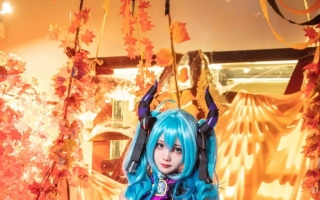 cos：​初音小恶魔cos正片@皖鸽鸽