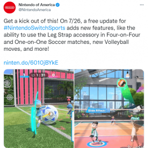 《Switch Sports》首个免费更新将于7月27号推出